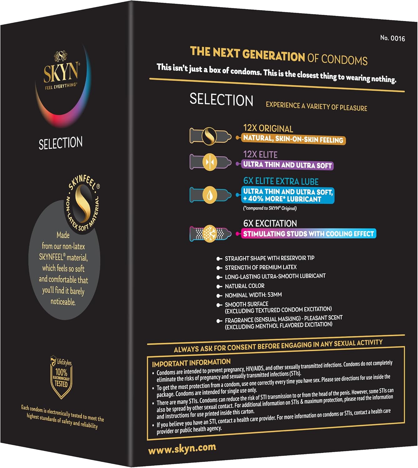 SKYN Selection Non-Latex Condom Variety Pack | Regular Fit The Digital Health Store SKYN Selection Non-Latex Condom Variety Pack | Regular Fit The Digital Health Store