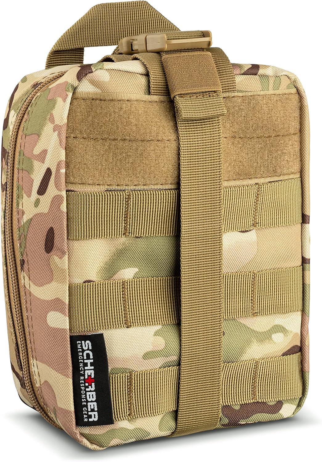 Scherber Premium IFAK Trauma Kit – Fully Stocked MOLLE Pouch (Camo)