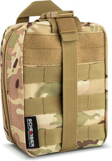 Scherber Premium IFAK Trauma Kit – Fully Stocked MOLLE Pouch (Camo)