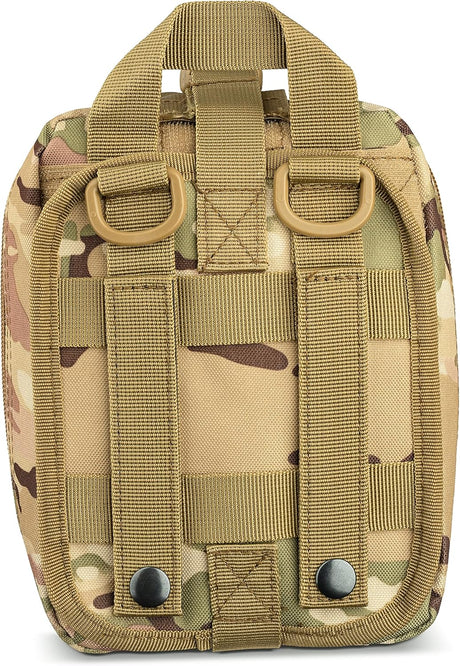 Scherber Premium IFAK Trauma Kit – Fully Stocked MOLLE Pouch (Camo)