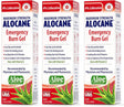 Alocane Max Emergency Burn Gel 4% lidocaine 2.5 oz 3-pack