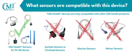 CMI Health PC-66L Handheld Pulse Oximeter with Pediatric Sensor