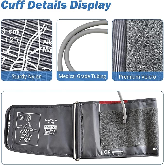 Large Cuff Blood Pressure Machine, Elera 8.66-18.89 Inches Home Use Di