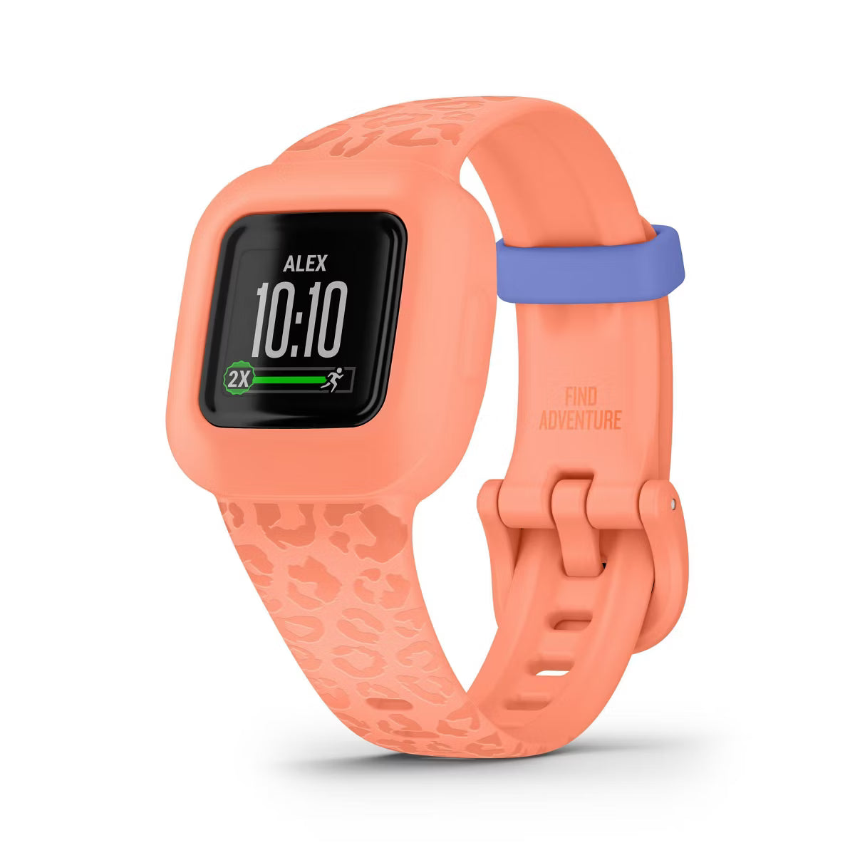Garmin Vivofit Jr 3 Kids Fitness Tracker Peach Leopard
