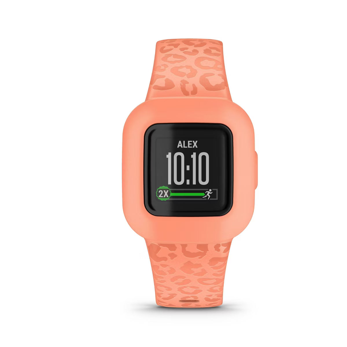 Garmin Vivofit Jr 3 Kids Fitness Tracker Peach Leopard