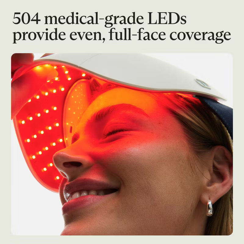 Therabody TheraFace Mask Glo – Red Light LED Facial Therapy Mask