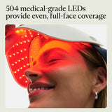 Therabody TheraFace Mask Glo – Red Light LED Facial Therapy Mask