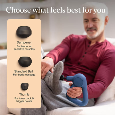 Therabody Theragun Relief – Lightweight Percussive Massage Gun (Navy)