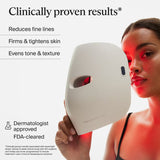 Therabody TheraFace Mask Glo – Red Light LED Facial Therapy Mask