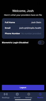 Digital Health Store "Impilo" Monitoring App (subscribe today!)