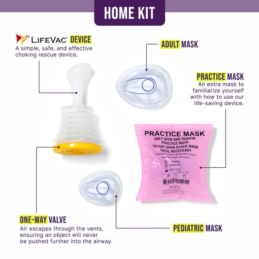LifeVac Home Kit – Airway Suction Device for Adults & Children