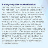 LUCIRA® by Pfizer COVID-19 & Flu Home Test, Results in 30 Minutes, First and Only At-Home Test for COVID-19 and Flu A/B, Emergency Use Authorized (EUA)