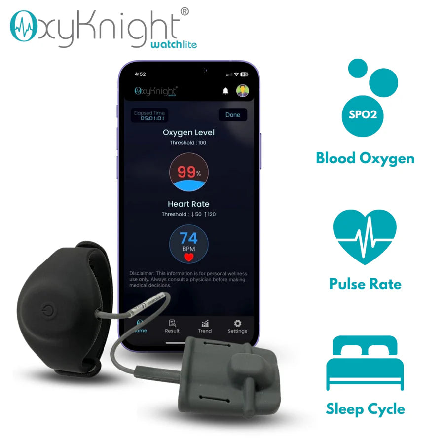 OxyKnight Watch Lite Pediatric Smart Sleep Oximeter