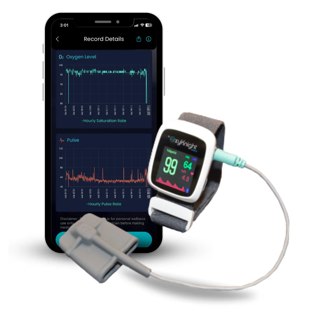 CMI Health OxyKnight Watch, Sleep Oximeter with Heart Rate Tracking