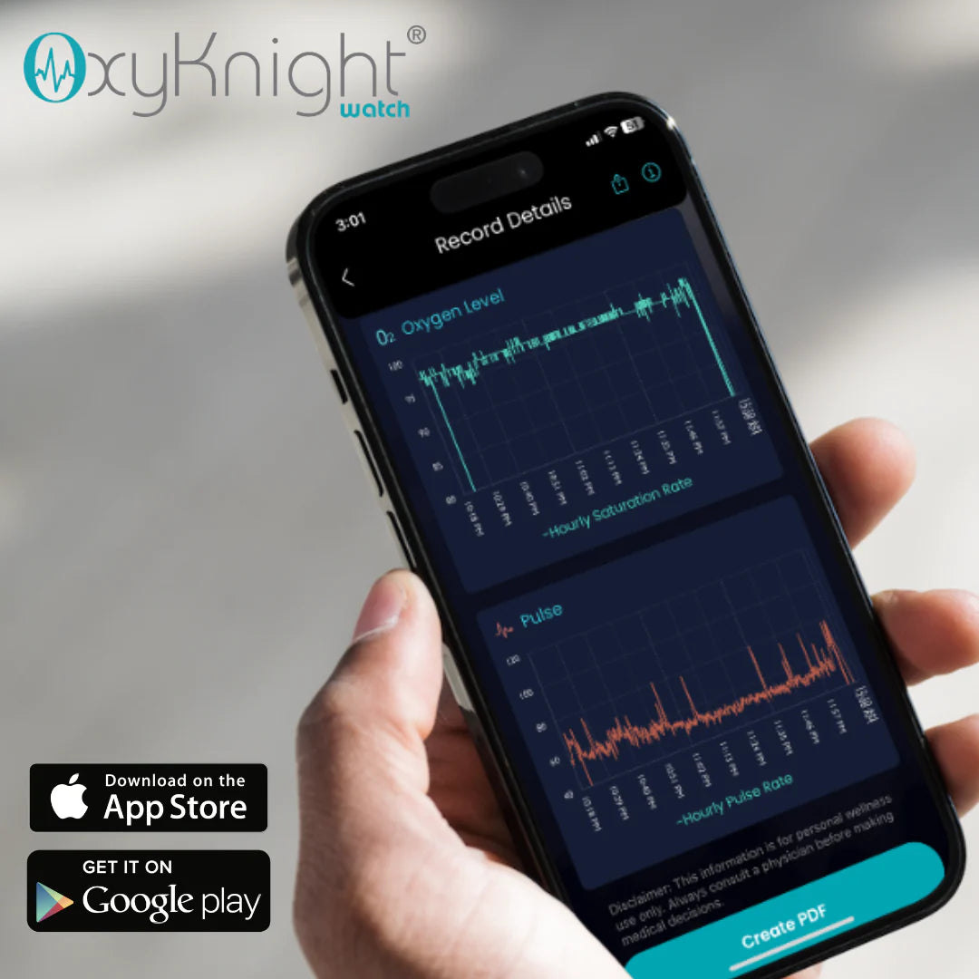 CMI Health OxyKnight Watch, Sleep Oximeter with Heart Rate Tracking