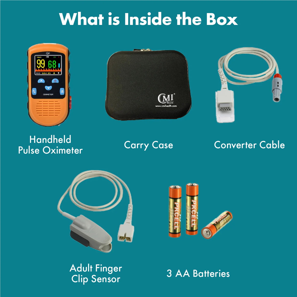 CMI PC-66H Battery Handheld Pulse Oximeter