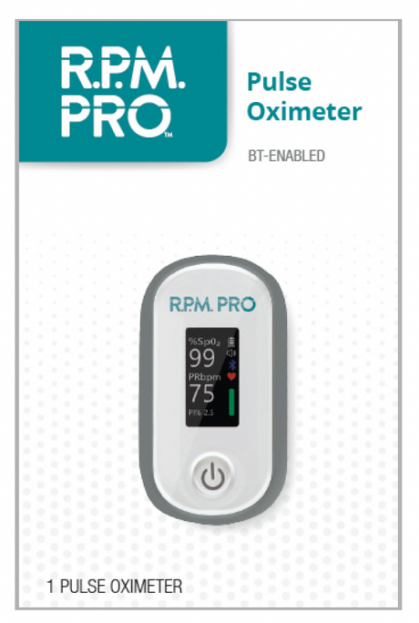 RPM Pro Bluetooth Pulse Oximeter – Wireless Oxygen & Pulse Monitor