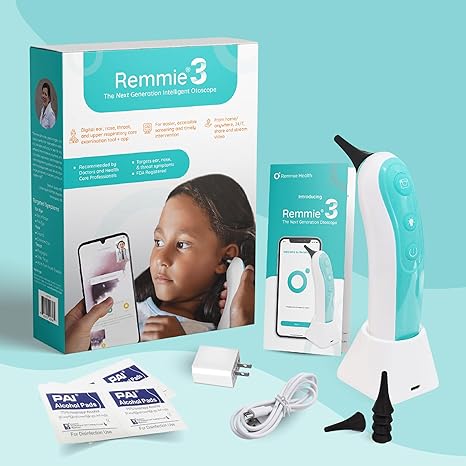 Remmie 3 The Next Generation FDA-Registered Intelligent Otoscope with Light Camera