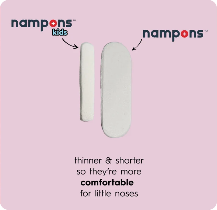 Nampons Kids Nosebleed Stoppers – 12 or 24 Pack, Pediatric Clotting Aid
