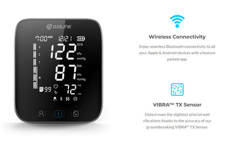 Oxiline Pressure X Pro Blood Pressure Monitor XL Cuff