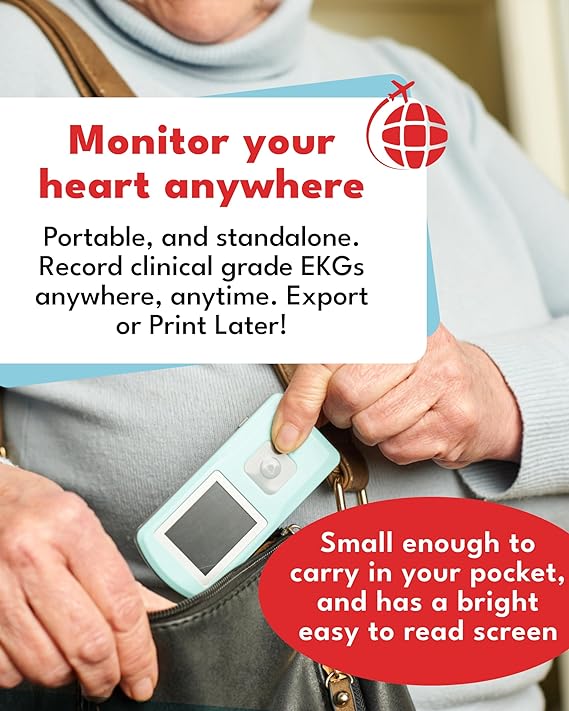 SonoHealth EKG Monitor: Capture Heart ECG Metrics On-The-Go
