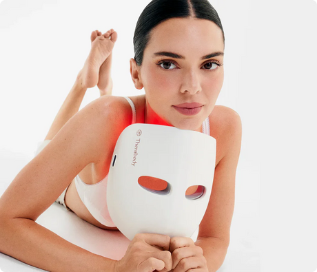 Therabody TheraFace Mask Glo – Red Light LED Facial Therapy Mask