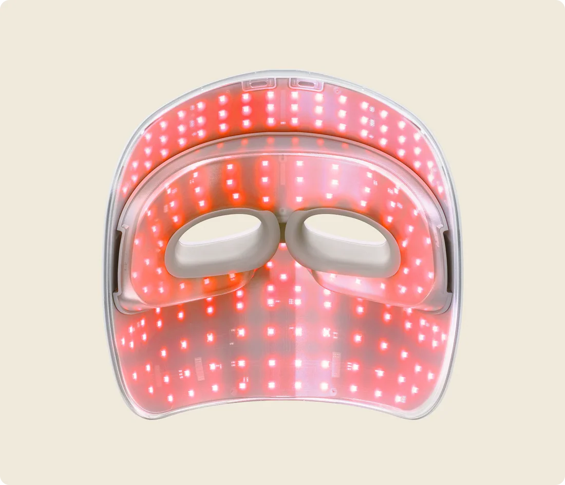 Therabody TheraFace Mask Glo – Red Light LED Facial Therapy Mask