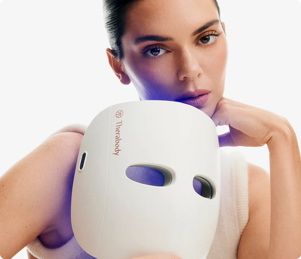 Therabody TheraFace Mask Glo – Red Light LED Facial Therapy Mask