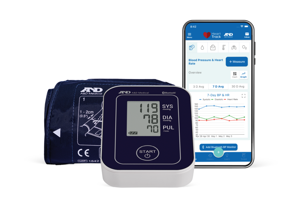 A&D Essential Wireless Blood Pressure Monitor (UA-651BLE)