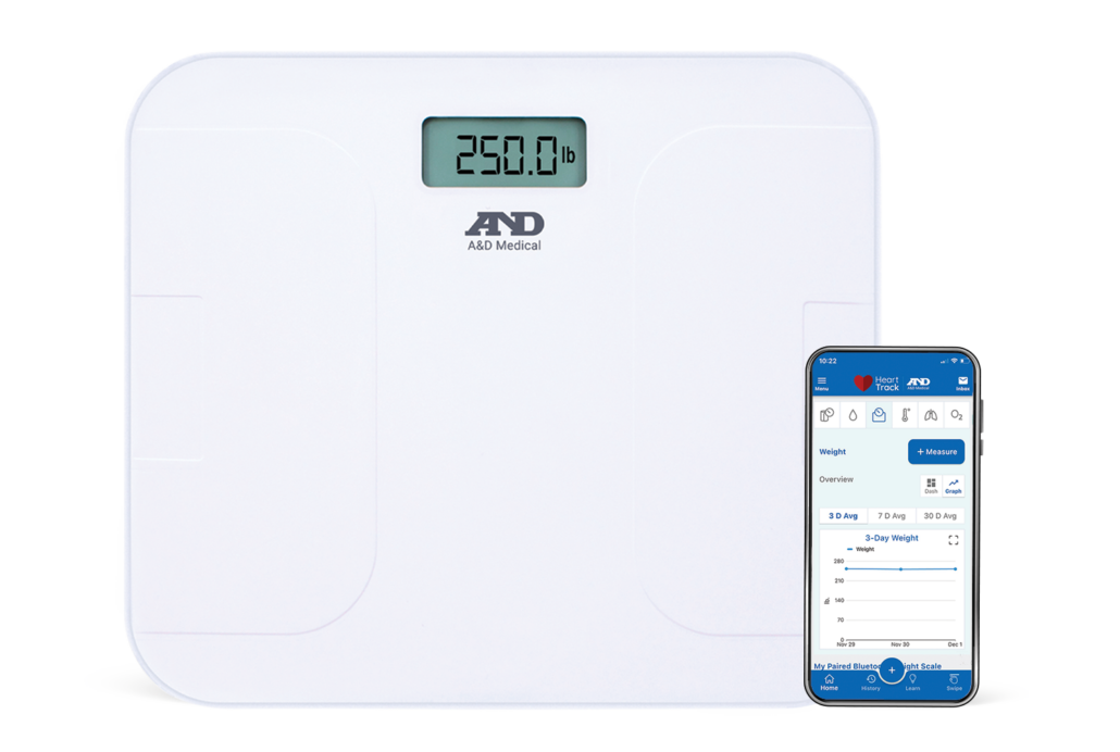 A&D Premium+ Wide Base Weight Scale (UC-356BLE-TM)