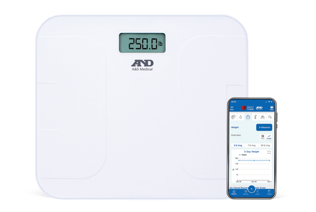 A&D Premium+ Wide Base Weight Scale (UC-356BLE-TM)