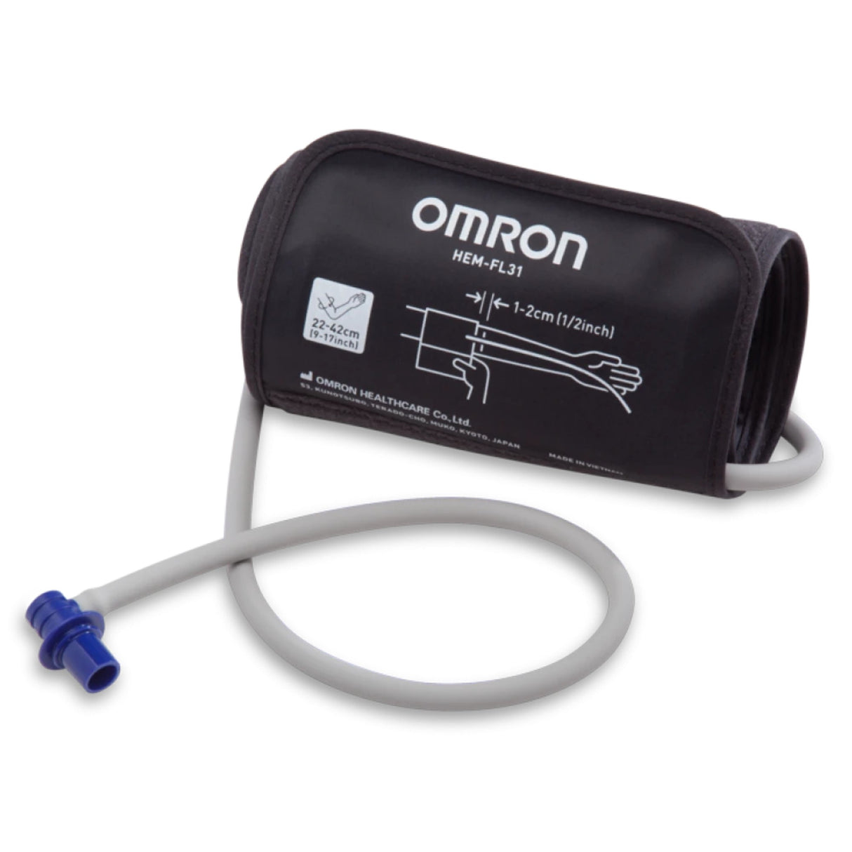 Omron Easy-Wrap ComFit Blood Pressure Cuff HEM-FL31-B (9–17")