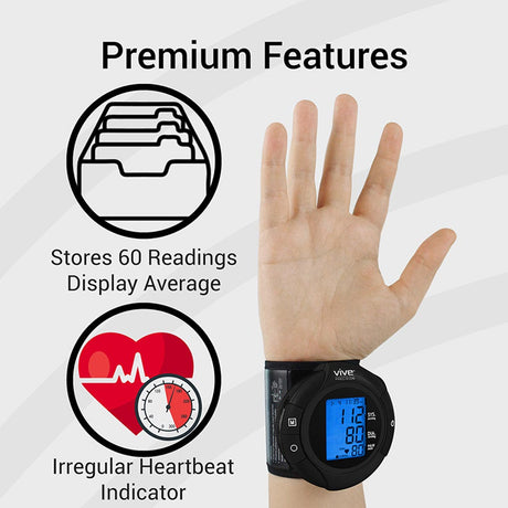 Vive Wrist Blood Pressure Monitor [Bluetooth]