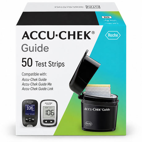 Accu-Chek Guide Blood Glucose Test Strips – 50 Count