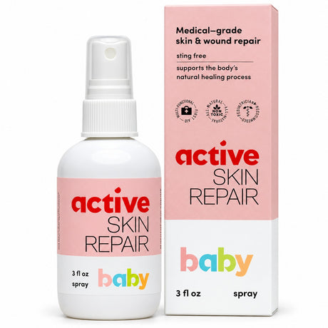 Active Skin Repair Baby First Aid Spray 3 oz – Natural Hypochlorous Acid