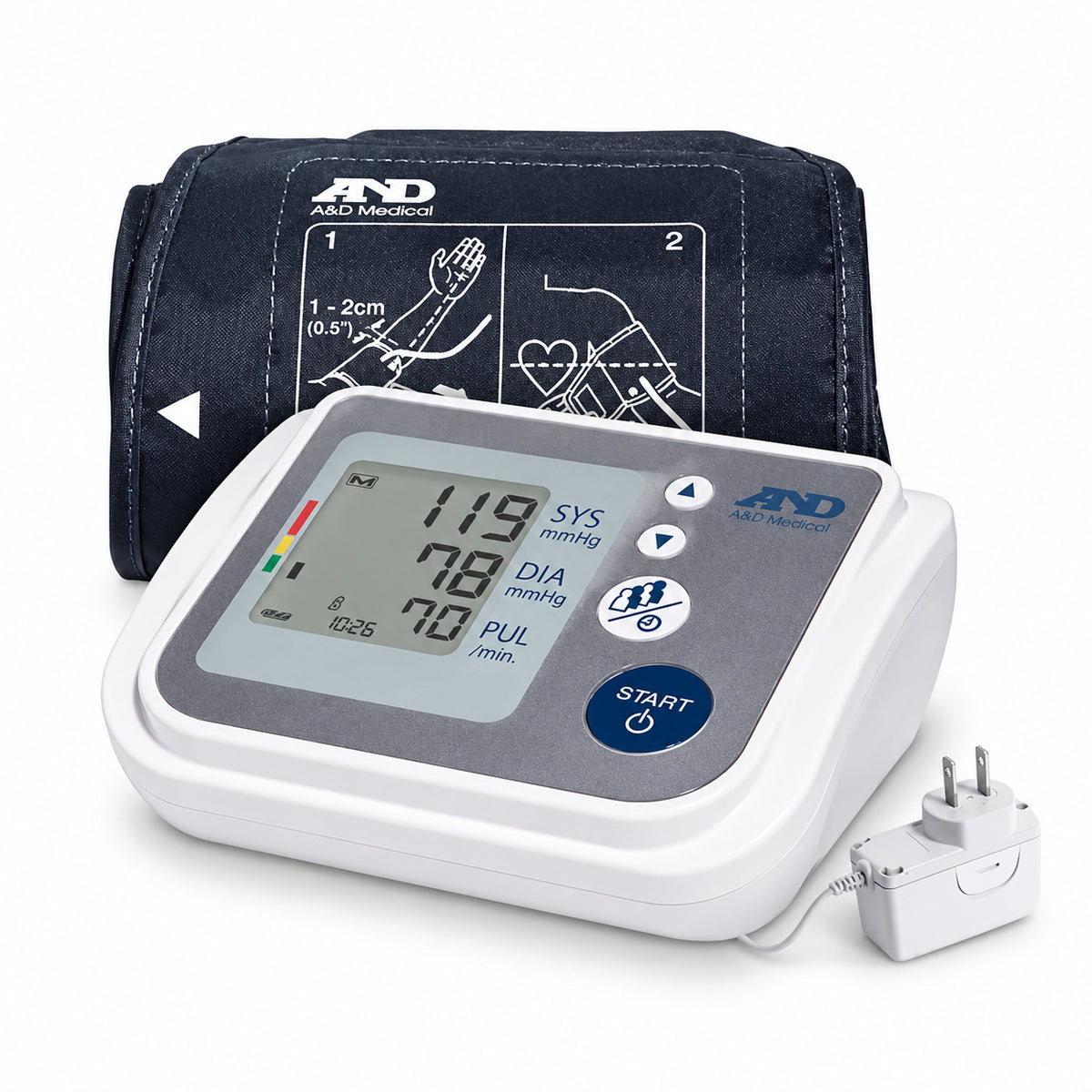 A&D UA-767FAC Multi-User Blood Pressure Monitor Wide Range Cuff