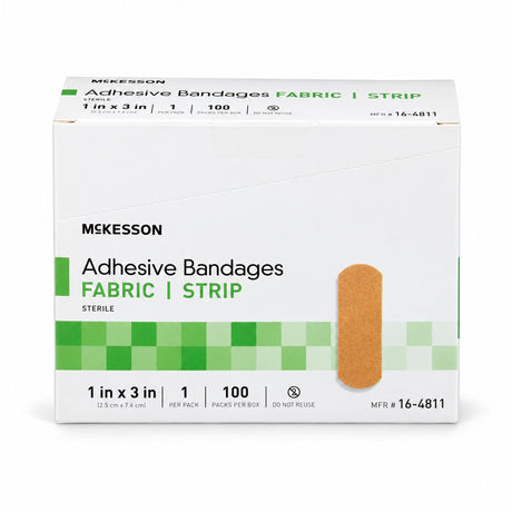 McKesson Fabric Adhesive Bandages - 1 x 3 in (view 4)