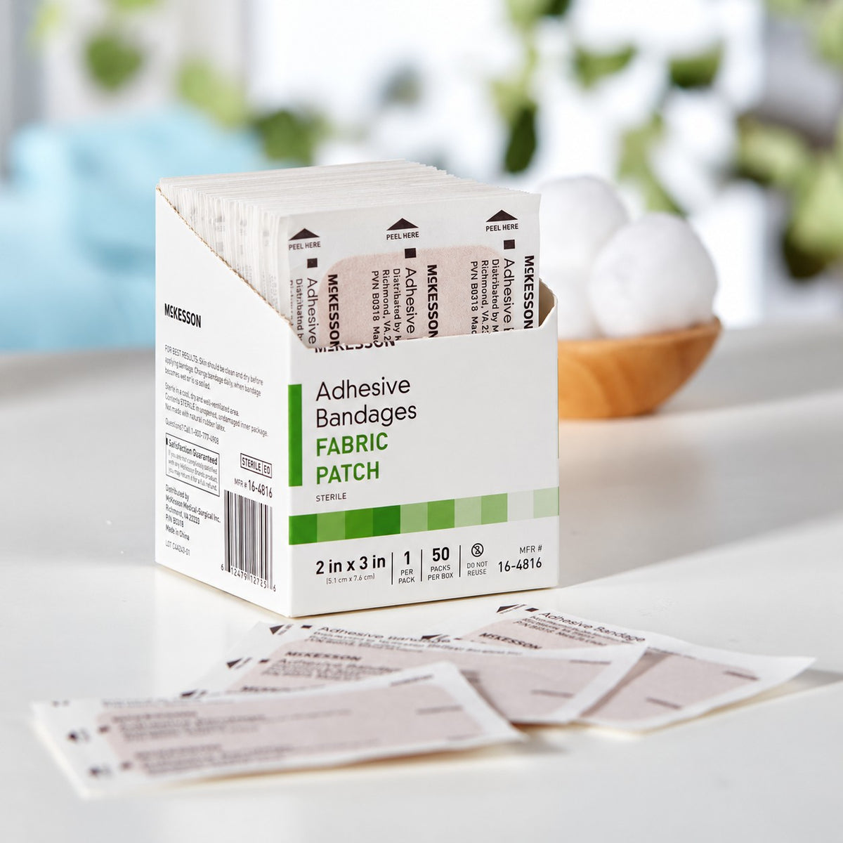 McKesson Fabric Adhesive Bandages - 2 x 3 in (view 17)