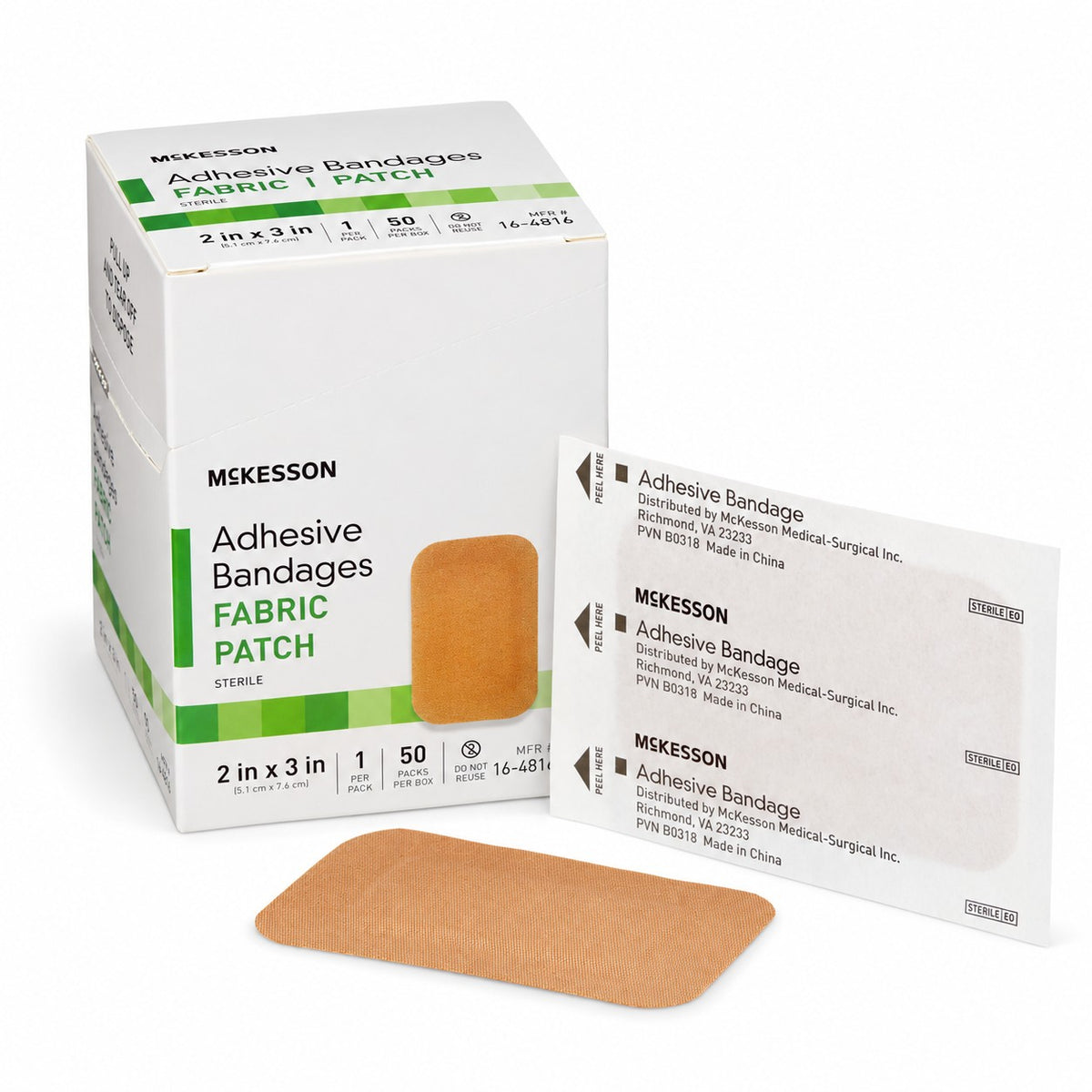 McKesson Fabric Adhesive Bandages - 2 x 3 in (view 13)