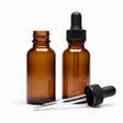 Amber Glass Dropper Bottles, 1 oz (30 mL), Pack of 2