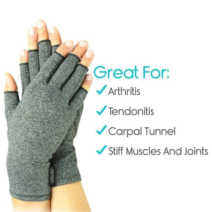 Arthritis Compression Gloves – Open Finger Support