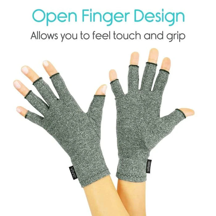 Arthritis Compression Gloves – Open Finger Support