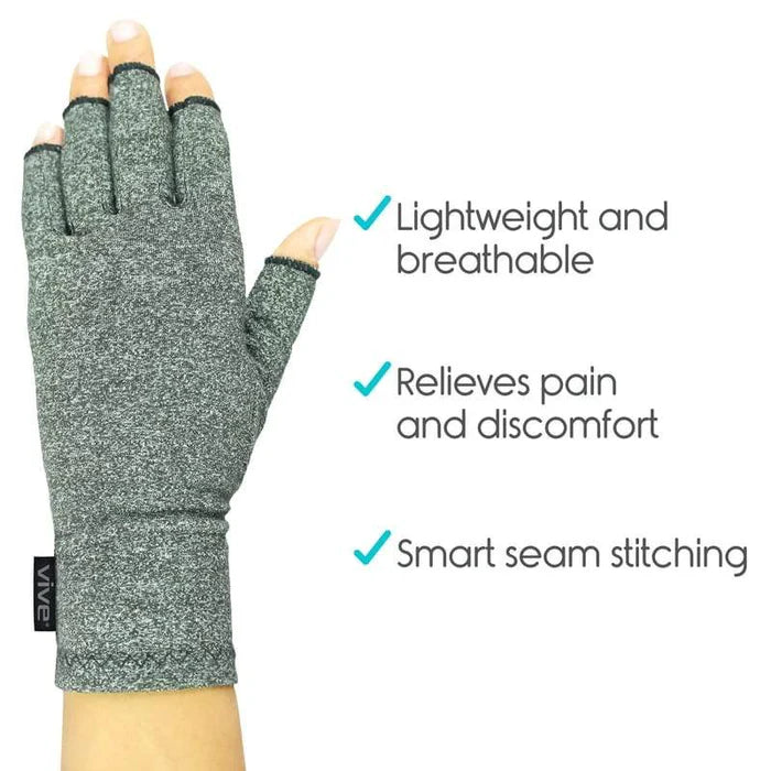 Arthritis Compression Gloves – Open Finger Support