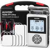AUVON Rechargeable Digital TENS Unit Muscle Stimulator – PT1 Pro