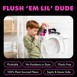 LiL' DUDE Kids Flushable Wipes, Bubble Gum Scent, 252 Count (6 Pack)