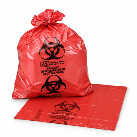 McKesson Red Biohazard Waste Bags - 1-6 gal (view 4)