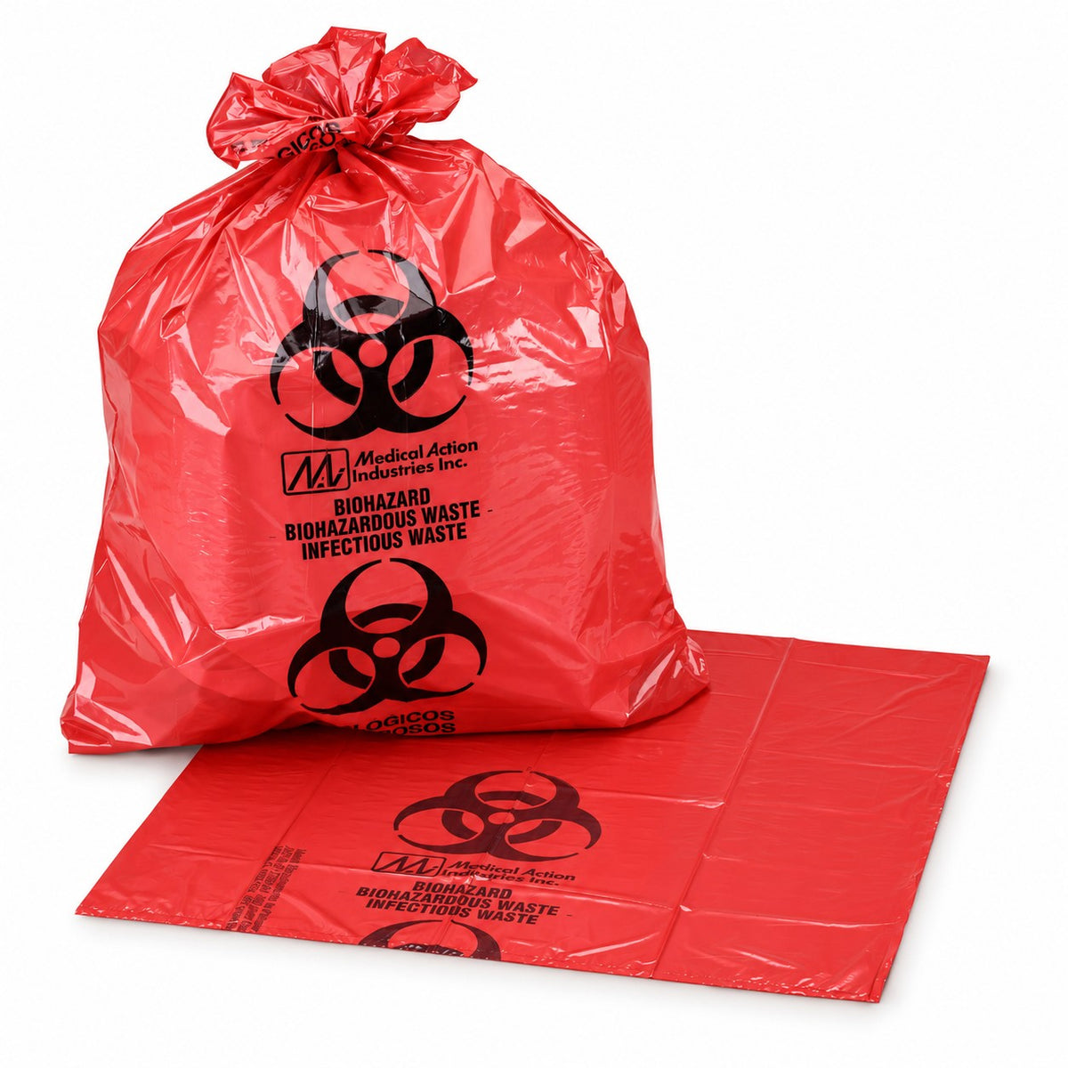 McKesson Red Biohazard Waste Bags - 1-3 gal (view 1)