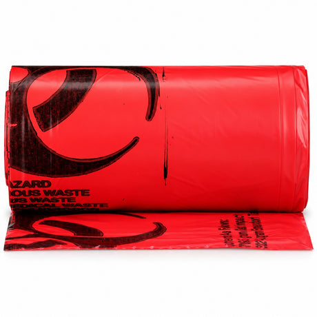 McKesson Red Biohazard Waste Bags, Infectious Waste, Multiple Sizes
