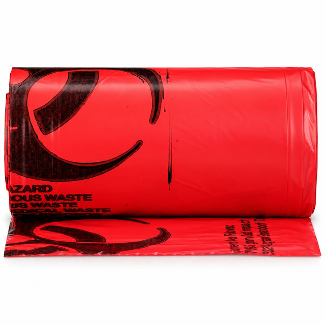 McKesson Red Biohazard Waste Bags, Infectious Waste, Multiple Sizes