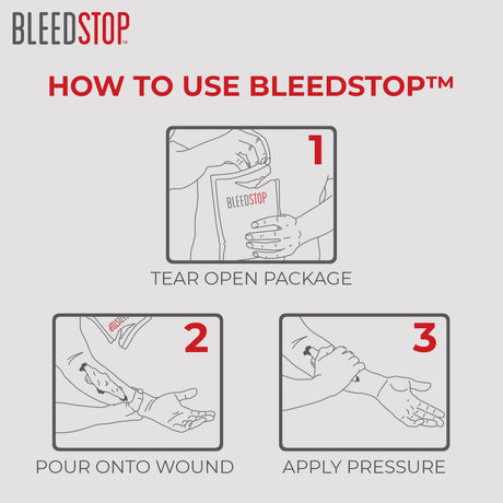 BleedStop First Aid Powder (4 Pack)